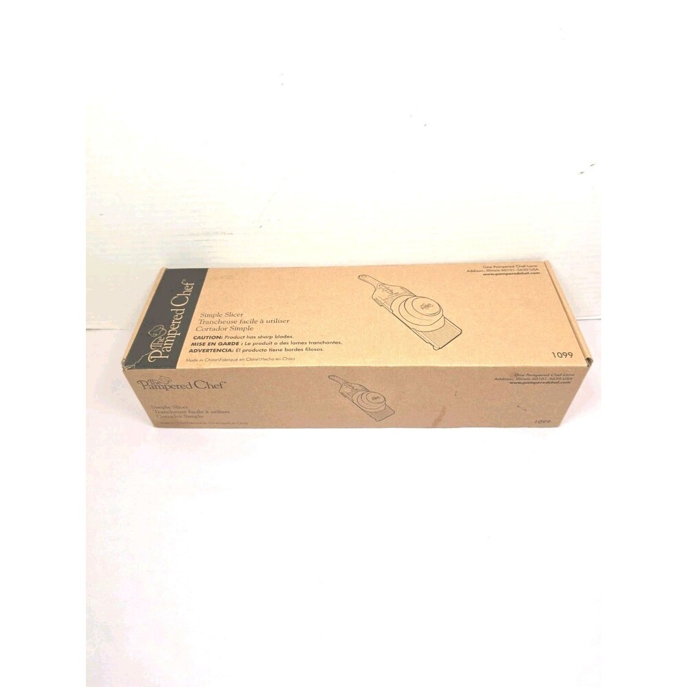 Pampered Chef Simple Slicer 1099 Mandoline Vegetable Fruit Cutter New In Box